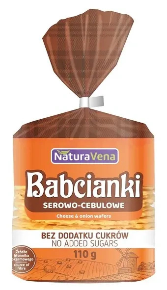 Babcianki serowo cebulowe 110 g - Naturavena