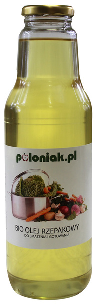 Olej rzepakowy do gotowania i smażenia 750 ml - Poloniak (BIO)