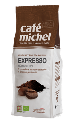 Kawa Mielona Arabica / Robusta Espresso Fair Trade Bio 250 G - Cafe Michel