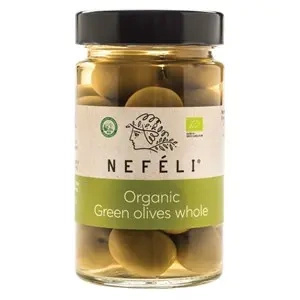 Oliwki zielone z pestką w zalewie 300 g (165 g) - Nefeli (EKO)