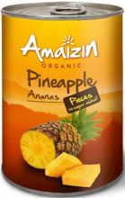 Ananas kawałki w soku własnym 400 g (250 g) - Amaizin (BIO)