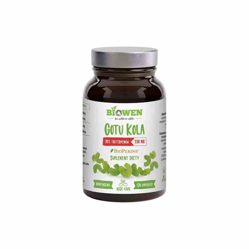 Gotu kola ekstrakt 120 szt. (330 mg) bezglutenowa - Biowen