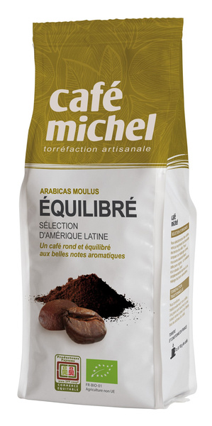 KAWA MIELONA ARABICA 100 % PREMIUM EQUILIBRE FAIR TRADE BIO 250 g - CAFE MICHEL