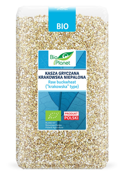 Kasza gryczana krakowska niepalona 1 kg - Bio Planet (BIO)