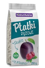 Płatki Ryżowe Z Żurawiną I Śliwką 250 G  -  NATURAVENA