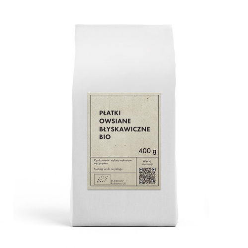Płatki owsiane błyskawiczne 400 g - The Planet (EKO)