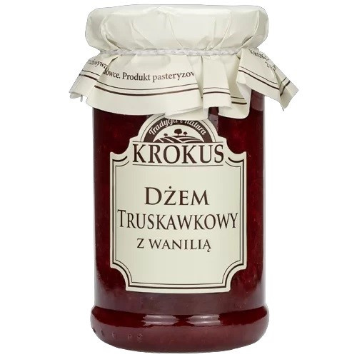 Dżem Truskawkowy z Wanilią 235g - Krokus