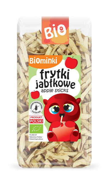 Frytki jabłkowe bezglutenowe 50 g - Biominki (BIO)