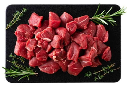 Ekologiczne mięso gulaszowe wołowe surowe (300 g) - Wasąg (EKO)