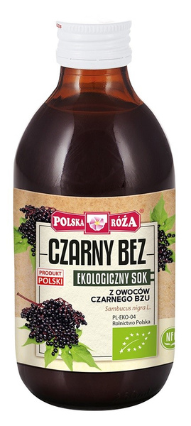 Sok z Bzu Czarnego 250ml EKO - Polska Róża