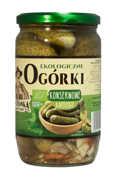 Ogórki konserwowe kartuskie 670 g - Od Zenka Tradycyjnie (EKO)