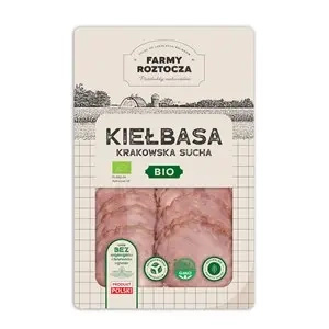 Kiełbasa krakowska sucha plastry 80 g - Farmy Roztocza (EKO)