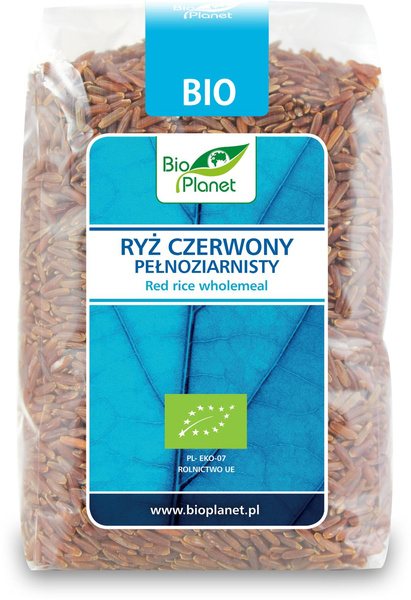 Ryż Czerwony Pełnoziarnisty 400g - Bio Planet - EKO