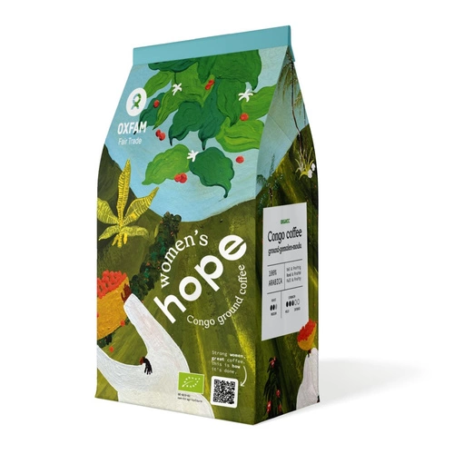 Kawa Mielona Arabica 100 % Kongo "Odbudować Nadzieję Kobiet" Fair Trade Bio 250 G - Oxfam