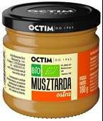 MUSZTARDA OSTRA Z OCTEM CYDROWYM BIO 180 g - OCTIM