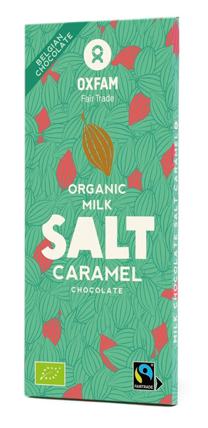 Czekolada mleczna ze słonym karmelem fair trade 100 g - Oxfam (EKO)