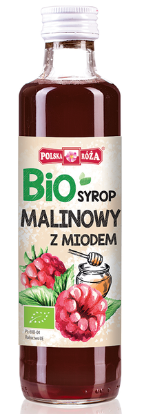 Syrop Malinowy z Miodem 250ml - Polska Róża