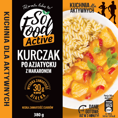 Kurczak po azjatycku z makaronem 380 g - So Food