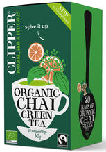 HERBATA ZIELONA CHAI Z CYNAMONEM I KARDAMONEM FAIR TRADE BIO (20 x 2 g) 40 g - CLIPPER