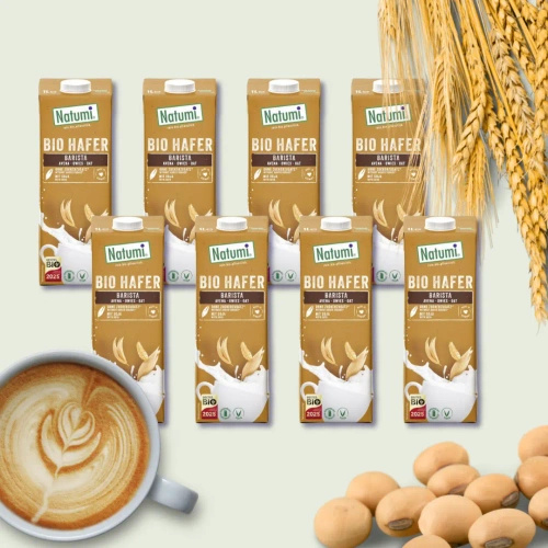 Napój owsiano sojowy barista bez dodatku cukru 8 x 1 l - Natumi (EKO)