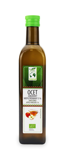 OCET JABŁKOWY 5 % NIEFILTROWANY BIO 500 ml - BIO PLANET