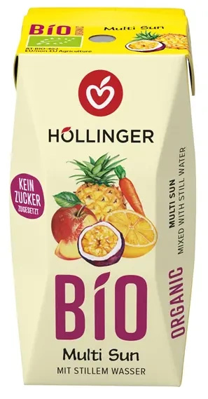 Nektar wieloowocowy z marchwią multi sunrise 200 ml - Hollinger (EKO)