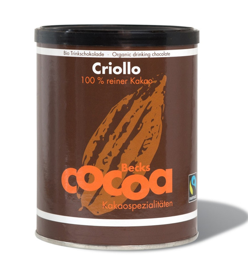Kakao criollo w proszku fair trade bezglutenowe 250 g - Becks Cocoa (EKO)