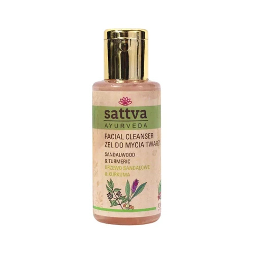 Żel do mycia twarzy drzewo sandałowe i kurkuma 100 ml - Sattva