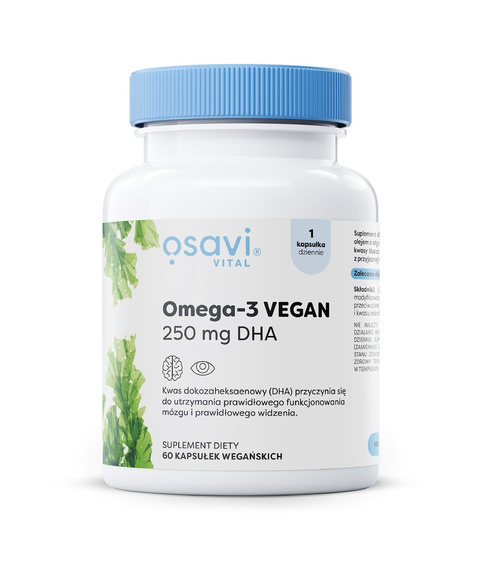 Omega-3 vegan bezglutenowa 60 szt. - Osavi