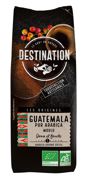 Kawa 100% Arabica Gwatemala Mielona 250g - Destination