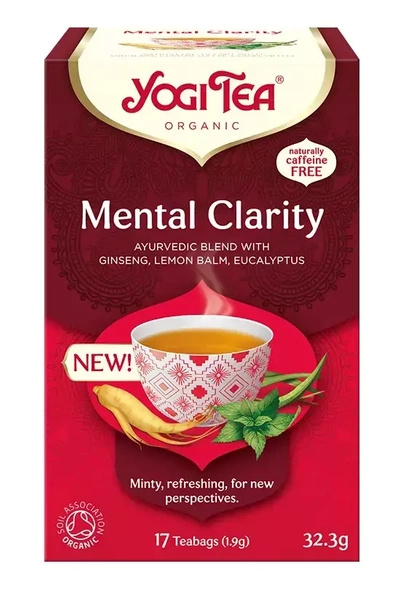 Herbatka ajurwedyjska jasność umysłu mental clarity 17 szt. 32,3 g - Yogi Tea (EKO)
