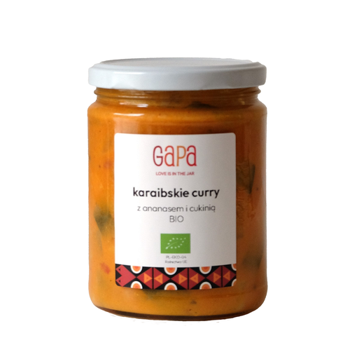 Curry z cukinią i ananasem karaibskie 450 g - Gapa (BIO)