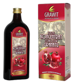 KONCENTRAT Z OWOCÓW GRANATU 100 %  (GRAWIT) BEZGLUTENOWY 500 ml - VITAFAN