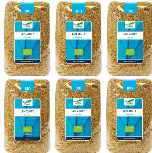 Len złoty 6 x 1 kg - Bio Planet (EKO)