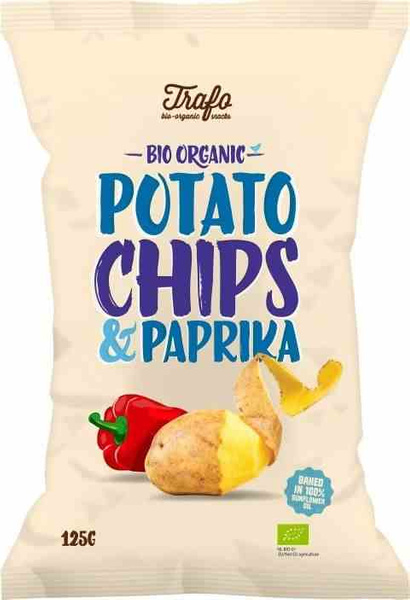 CHIPSY ZIEMNIACZANE PAPRYKOWE BIO 125 g - TRAFO