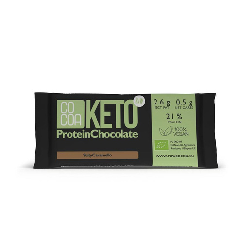 Czekolada proteinowa słony karmel KETO 40 g - Cocoa (EKO)