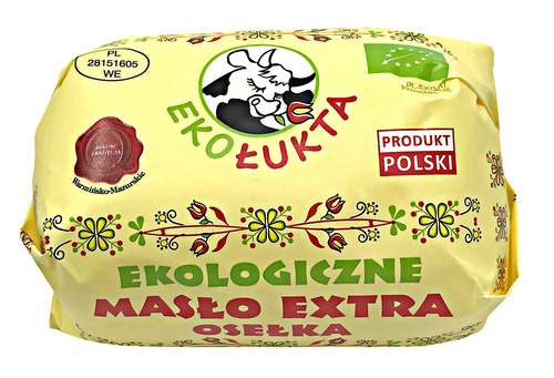 Ekologiczne Masło Extra Osełka 200g - EkoŁukta