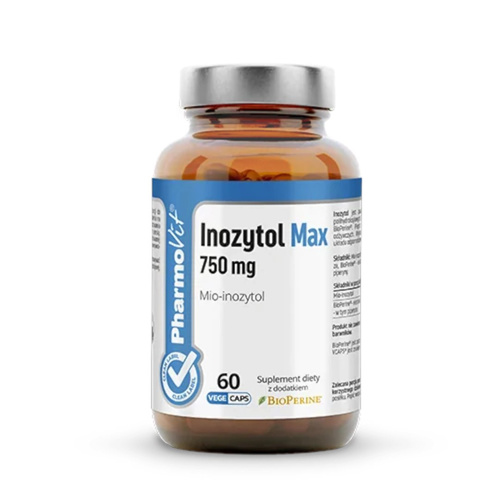 Inozytol max bezglutenowy 60 szt. 750 mg - Pharmovit