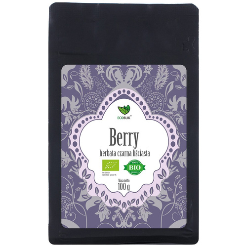 Herbata czarna liściasta owoce leśne 100 g - Ecoblik (EKO)