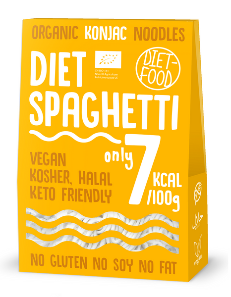 Makaron konjac spaghetti bezglutenowy 385 g (300 g) - DIET-FOOD (BIO)