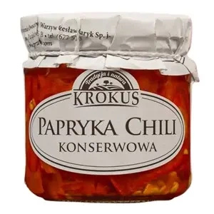 Papryka konserwowa chili bezglutenowa 180 g (90 g) - Krokus