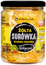 Surówka z kapusty żółta słodko kwaśna 500 g (340 g) - Runoland (BIO)