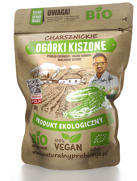 Ogórki kiszone 1000 g (500 g) - Charsznickie Pola Natury (BIO)