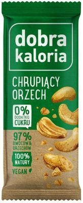 Baton Owocowy Chrupiący Orzech 20x35g - Dobra Kaloria