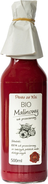 Sok Przecierowy Malinowy Bio 500 Ml  -  PROSTO ZE WSI