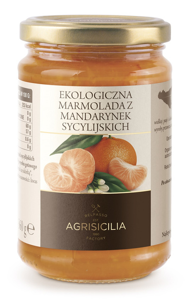 Marmolada z mandarynek sycylijskich 360 g - Agrisicilia (EKO)