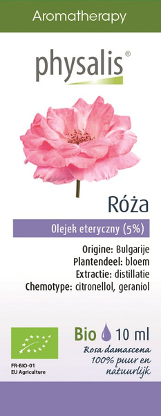 Olejek eteryczny róża 10 ml - Physalis (EKO)