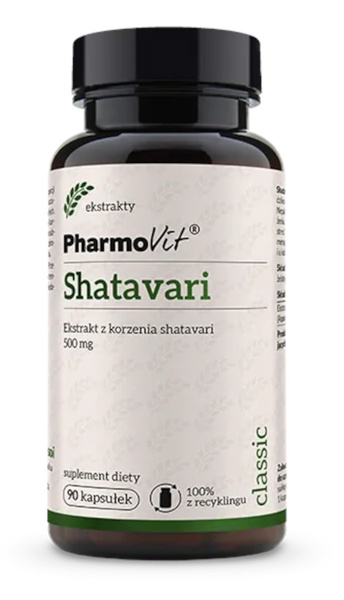 Shatavari ekstrakt bezglutenowy 90 szt. (500 mg) - Pharmovit