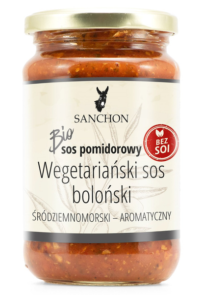 Sos wegański bolognese bezglutenowy 330 ml - Sanchon (EKO)