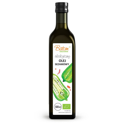 Olej sezamowy tłoczony na zimno 500 ml - Batom (EKO)
